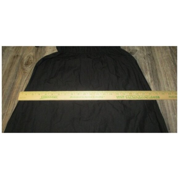 Dizzy Lizzy Women's Black Peasant Style Short Slv Dress Ruffles Size Medium Boho - Picture 6 of 13